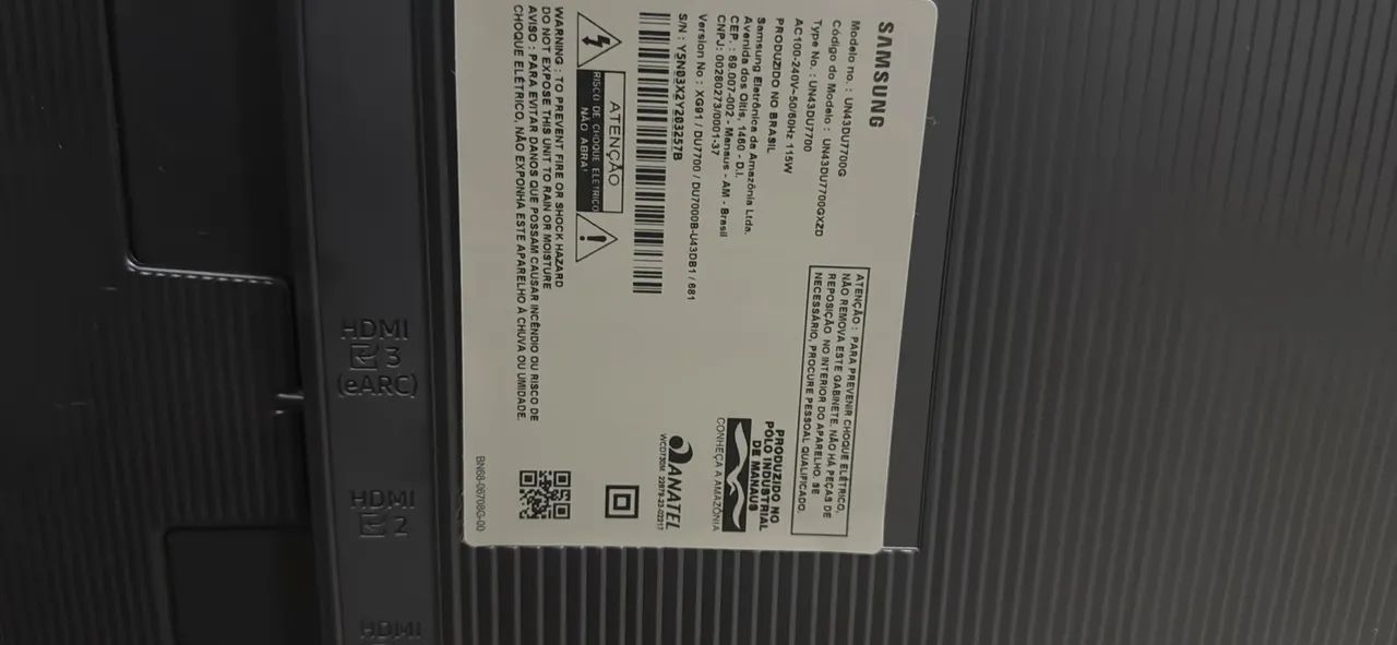 TV Samsung 43 polegadas 