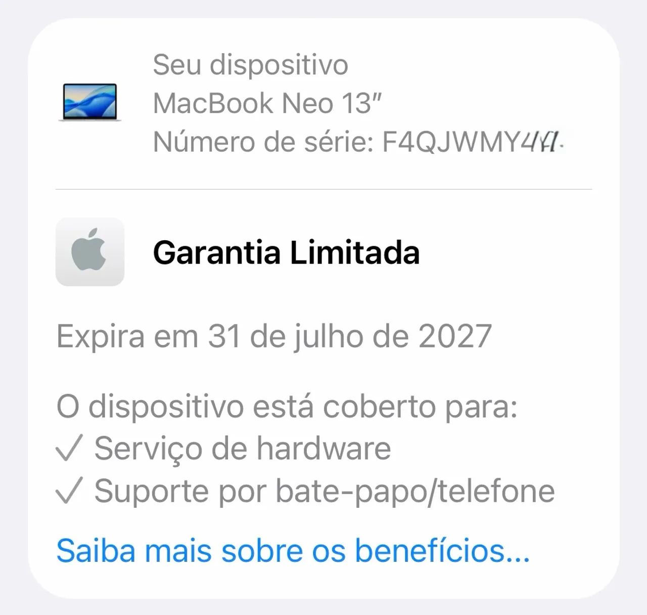 Macbook Neo 512Gb OPORTUNIDADE  - Foto 4