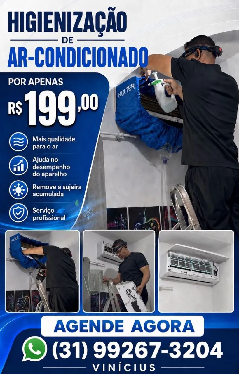 Higienização de ar condicionado