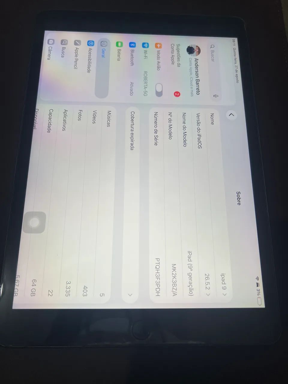 iPad 9 geração 64gb - Foto 3