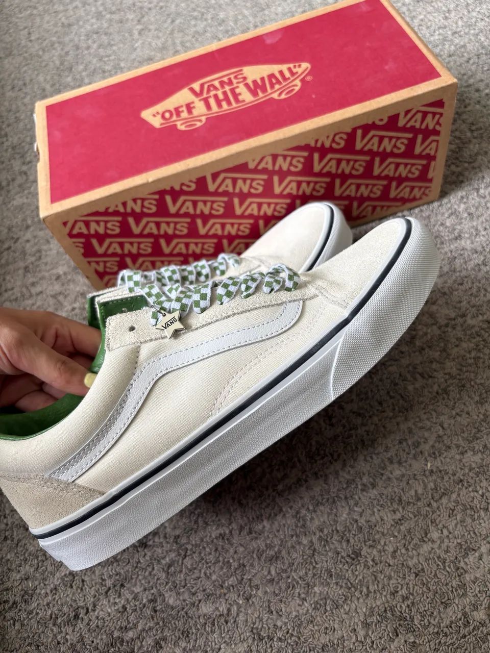 Tênis vans Tênis Old Skool Bridge Marshmallow Green - Foto 3