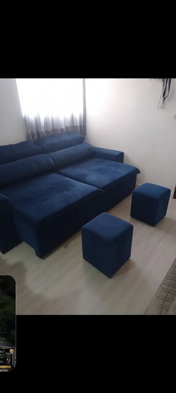 Sofá retrátil em boas condições,  6 meses de uso!  