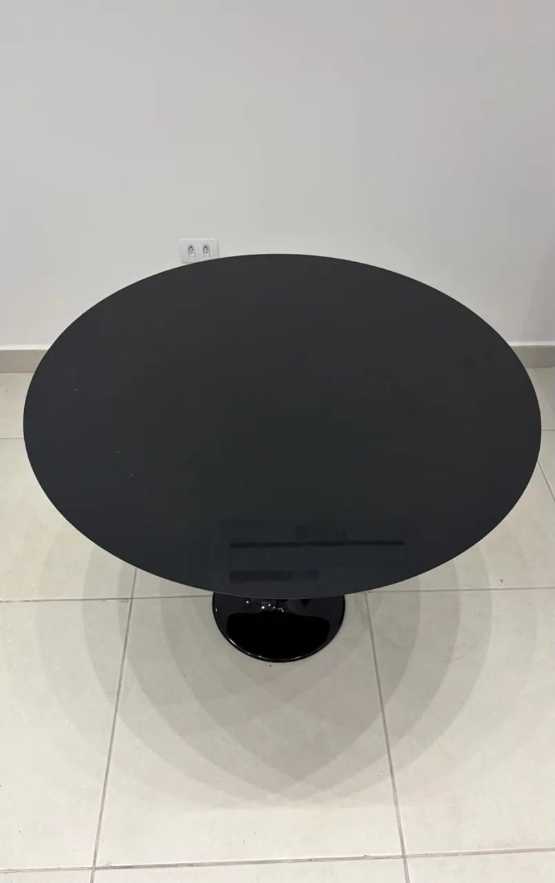 Mesa Saarinen Redonda 90cm Preta - Nova, sem uso - Foto 3