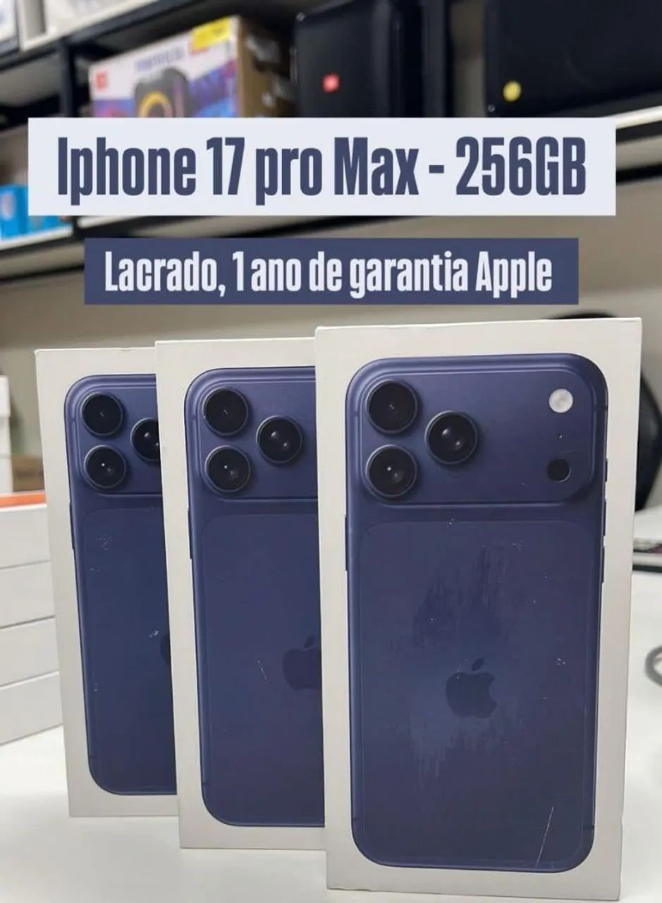 iPhone 17 Pro Max Deep BLUE 256gb - Celulares e Smartphones - Bela