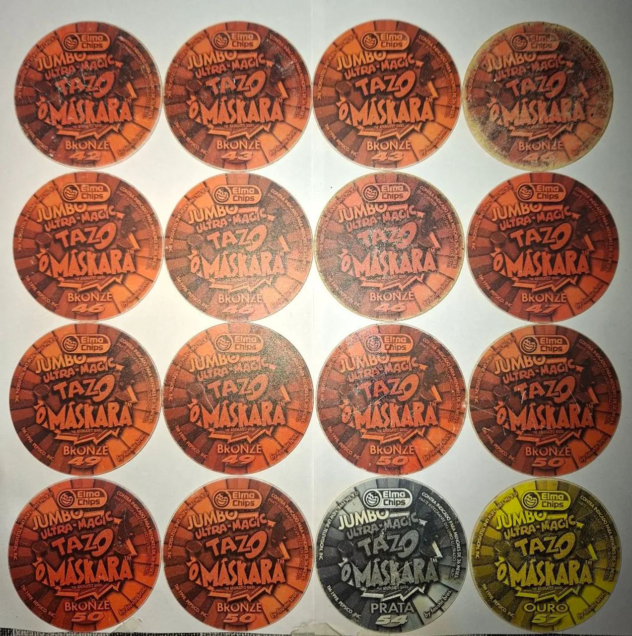 Tazos Jumbo O Máskara unidade