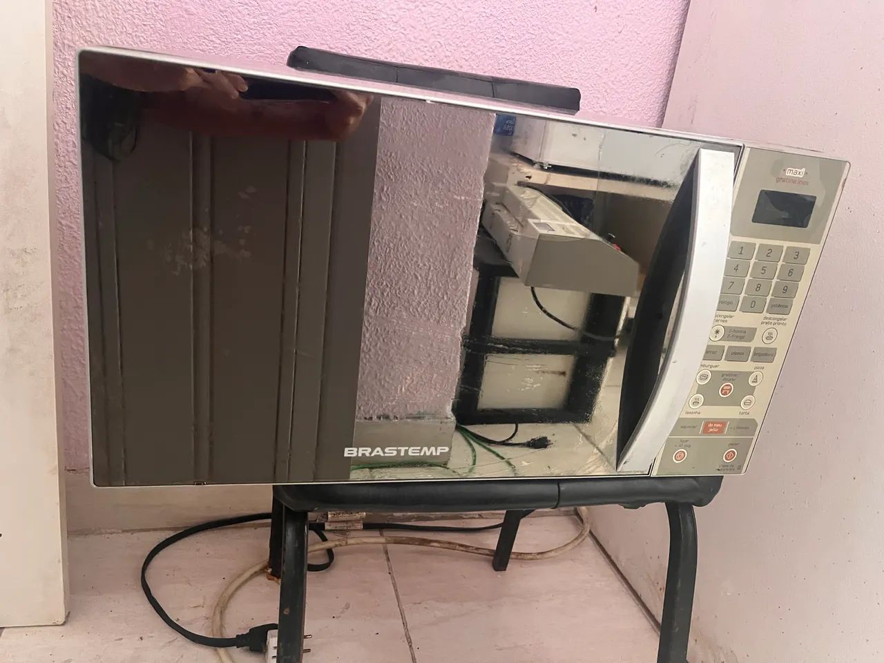 Microondas Brastemp inox 