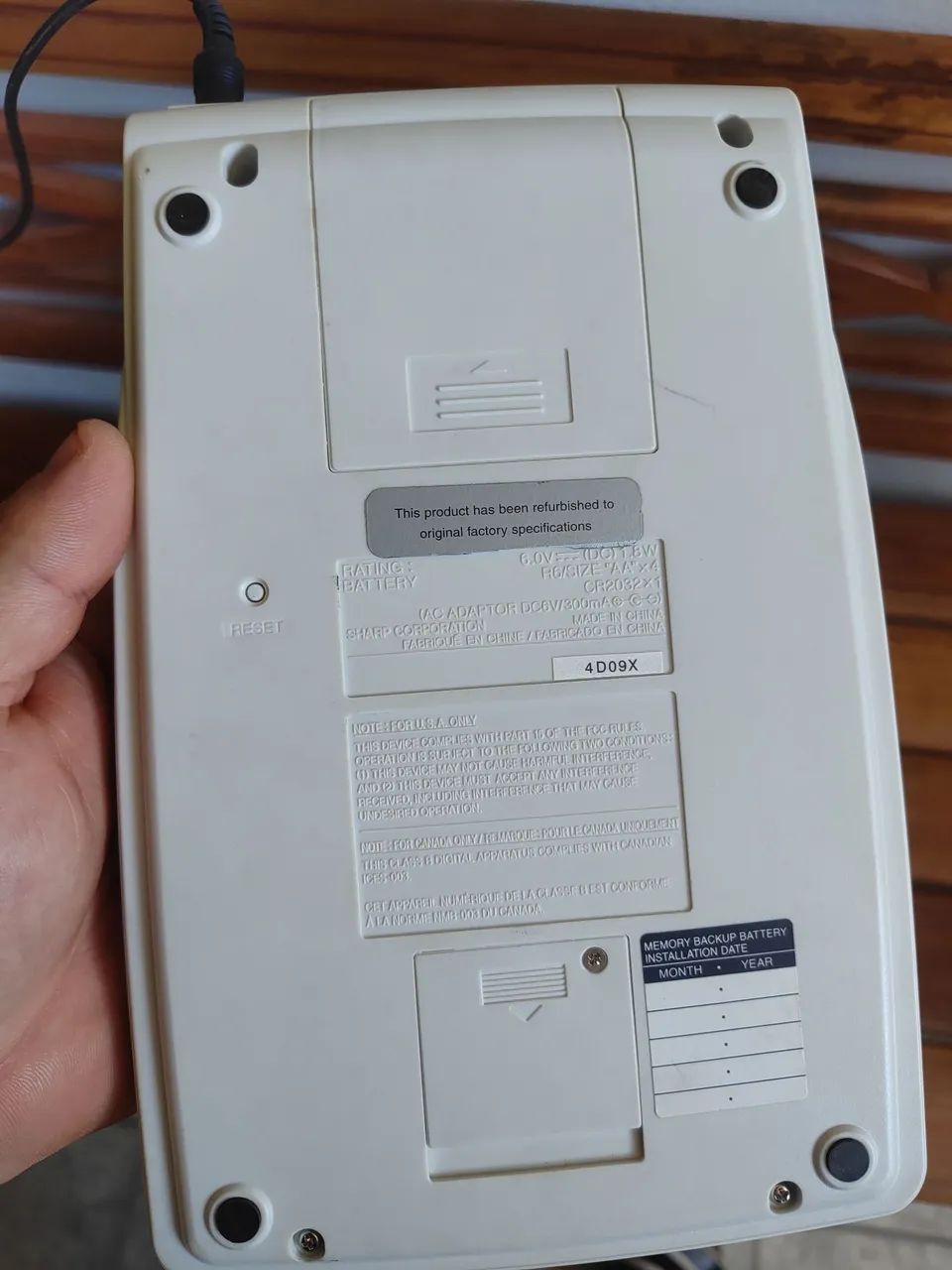 Calculadora antiga sharp65580481310595124