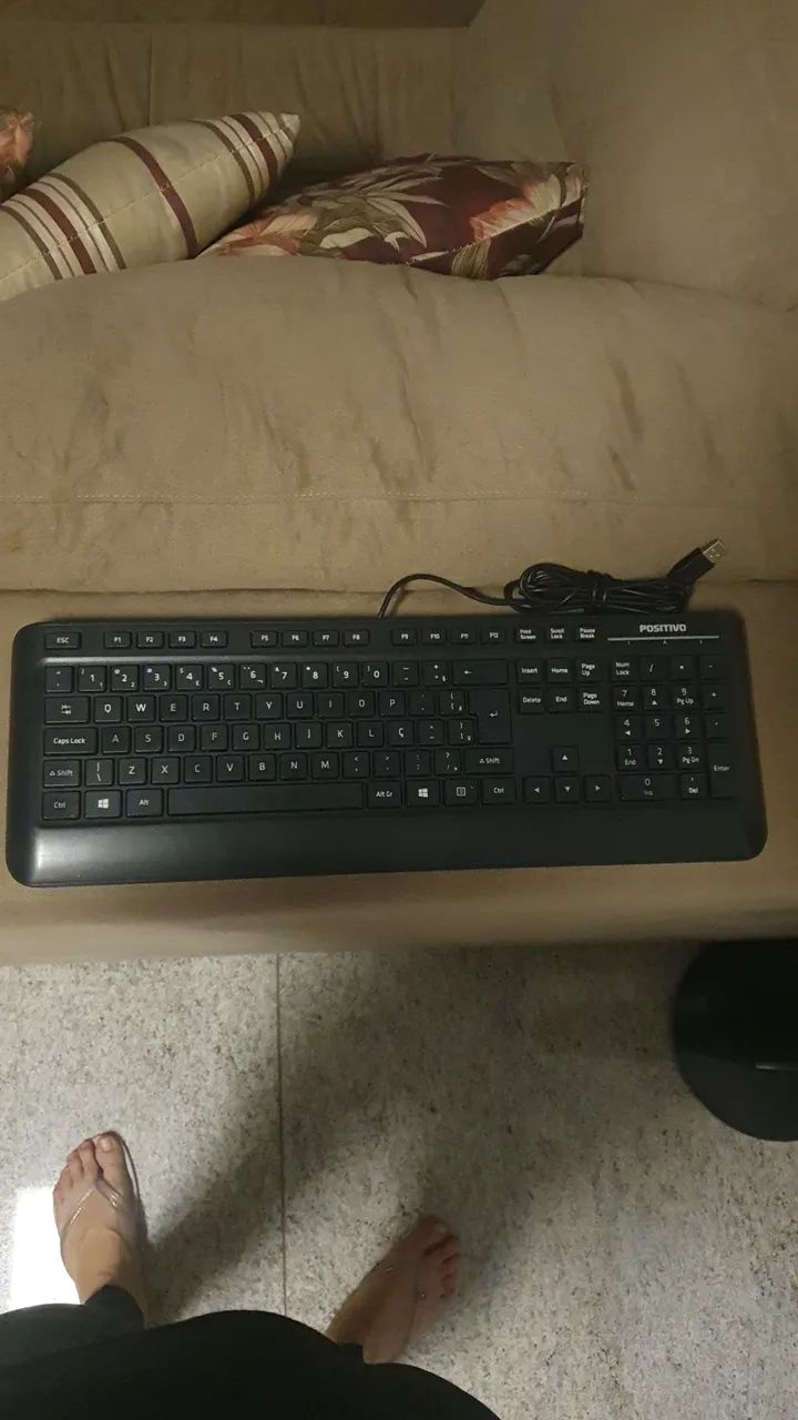 Teclado positivo cor preto