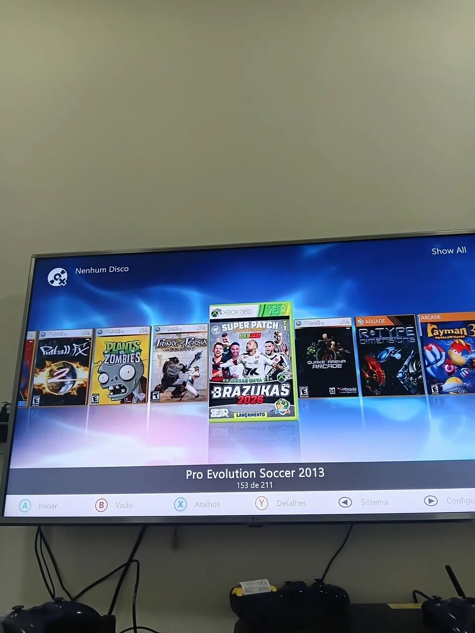 Xbox 360, com 210 jogos - Foto 3