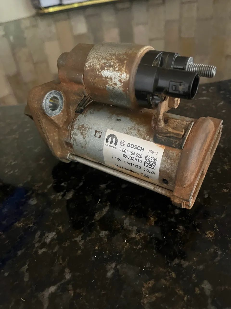 Motor de arranque Arg/Cronos Bosch original com avaria - Foto 2