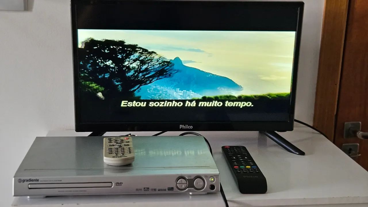 TV/Monitor Philco 20 polegadas e DVD Gradiente usado ambos com controle remoto originais.