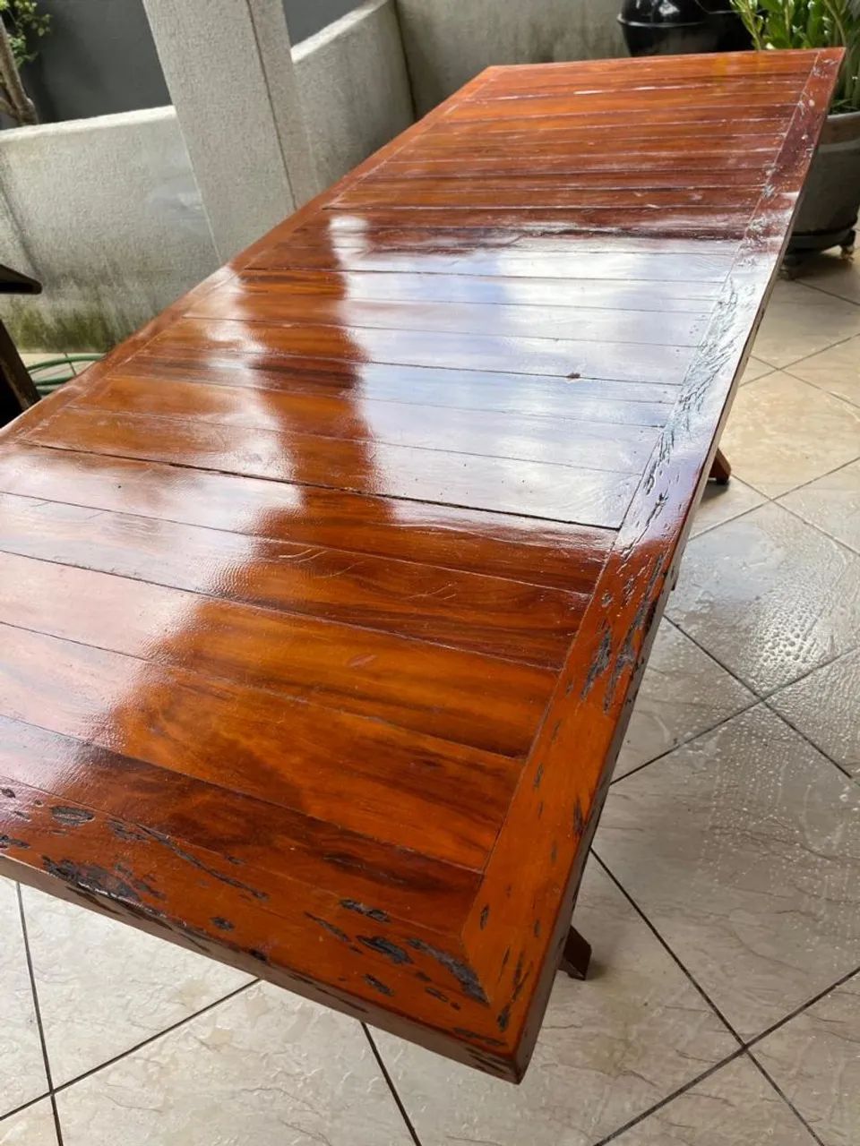 Mesa de madeira com banquetes  - Foto 3