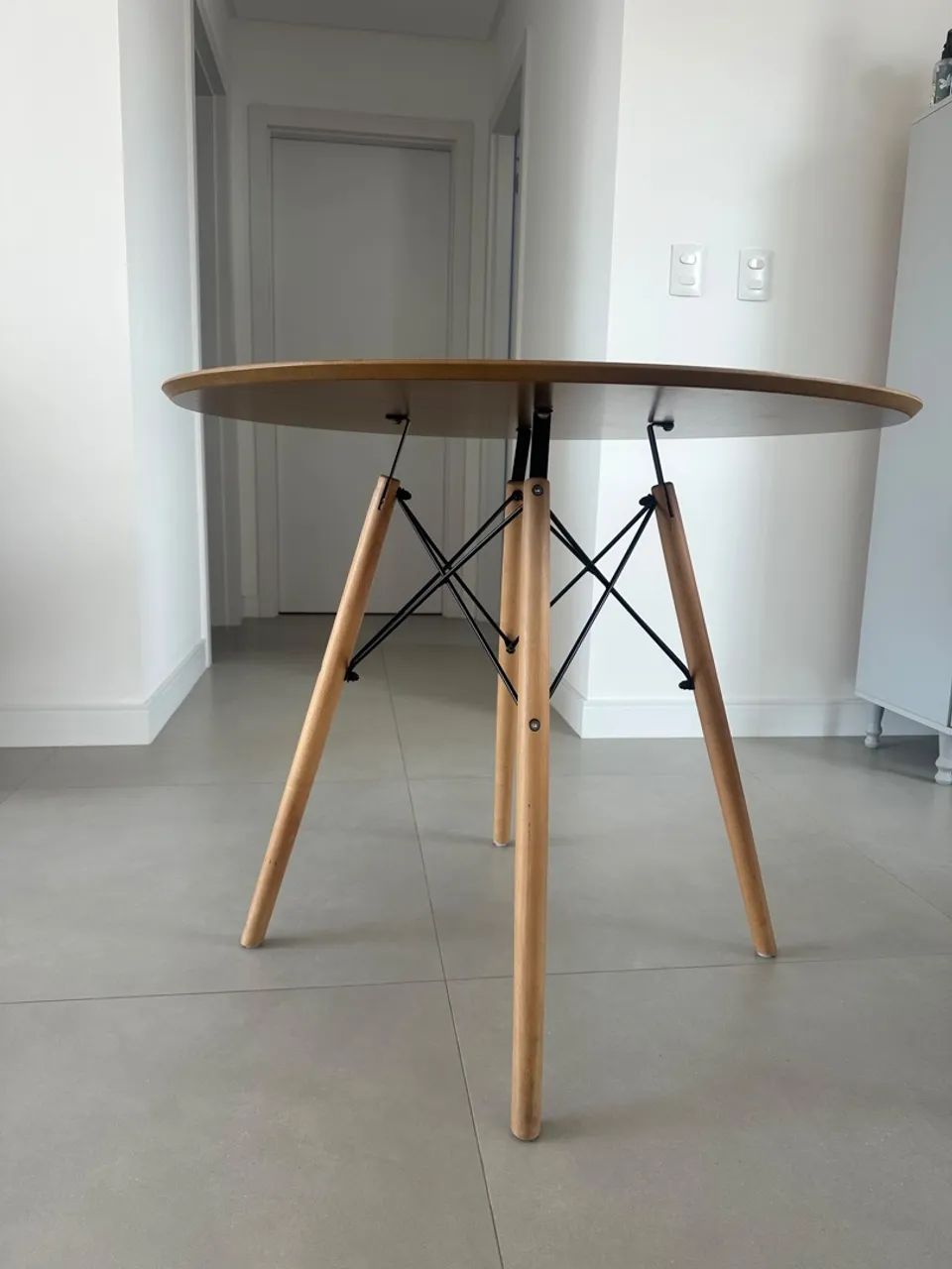 Mesa pequena para café da tarde
