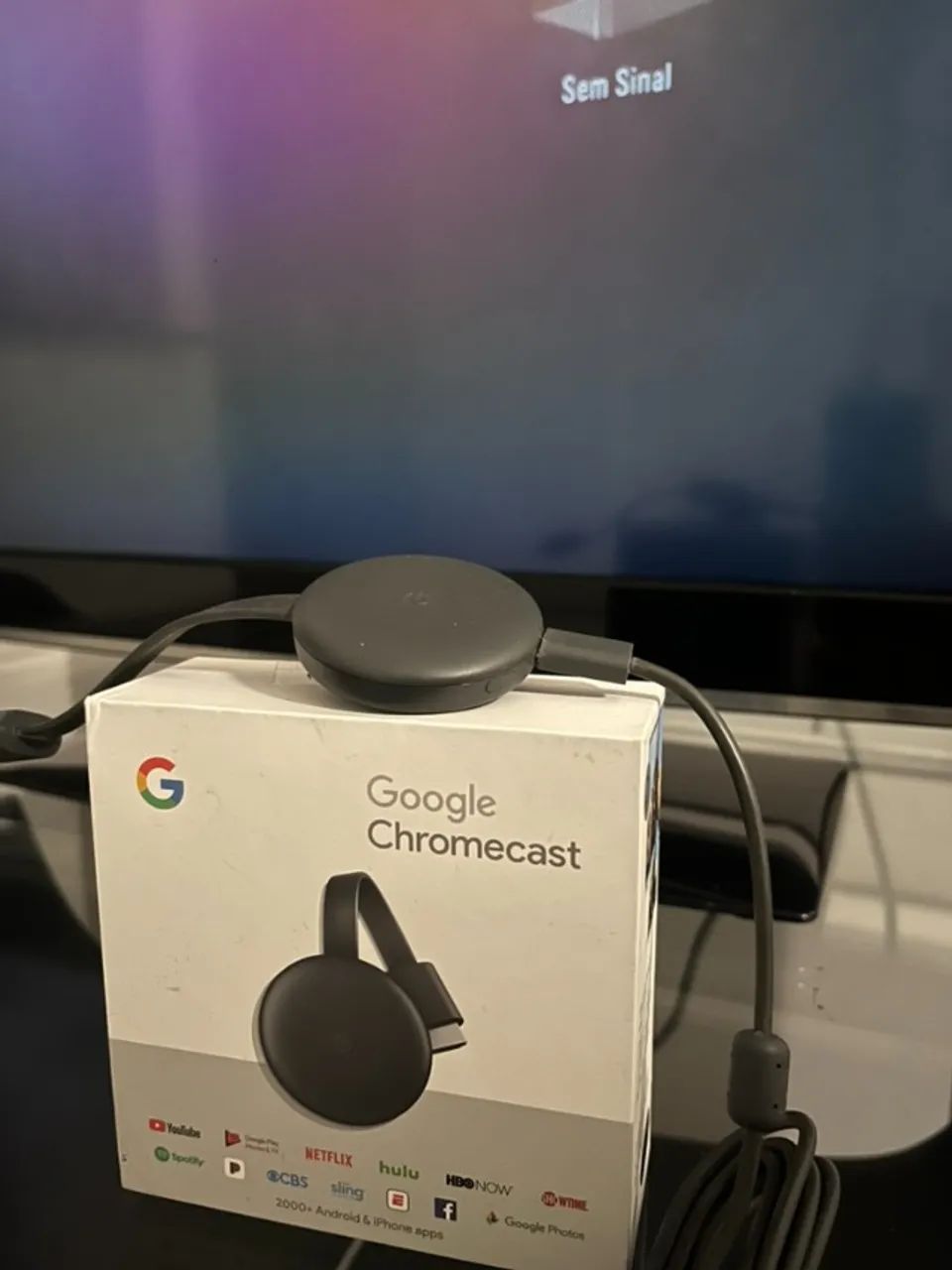 Chromecast 3 - transforme sua TV normal em Smart.