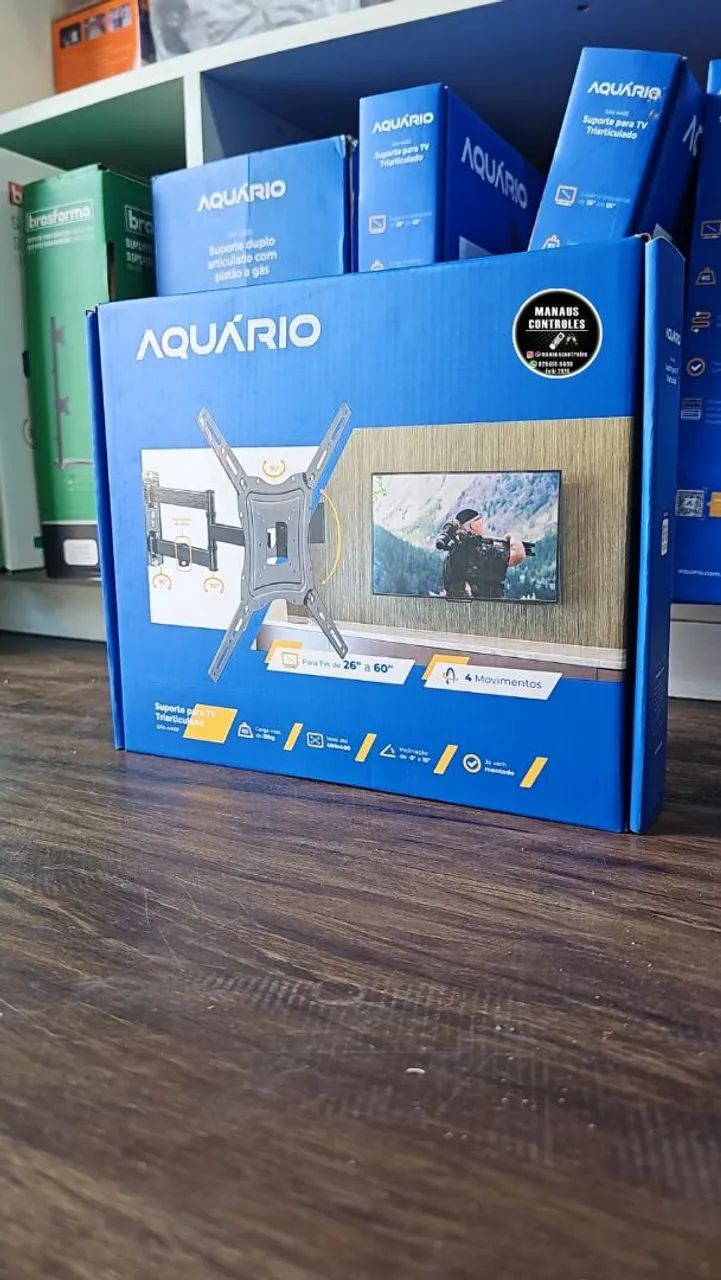 Suporte para tvs até 60 polegadas tri articulado 
