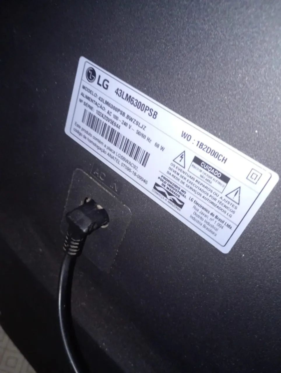 Tv LG 43 polegadas 