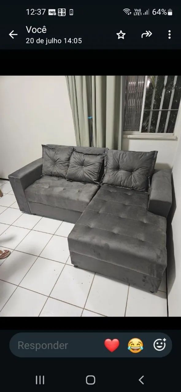 Sofá de canto pronta entrega direto da fábrica  contatoo 98- *  - Foto 4