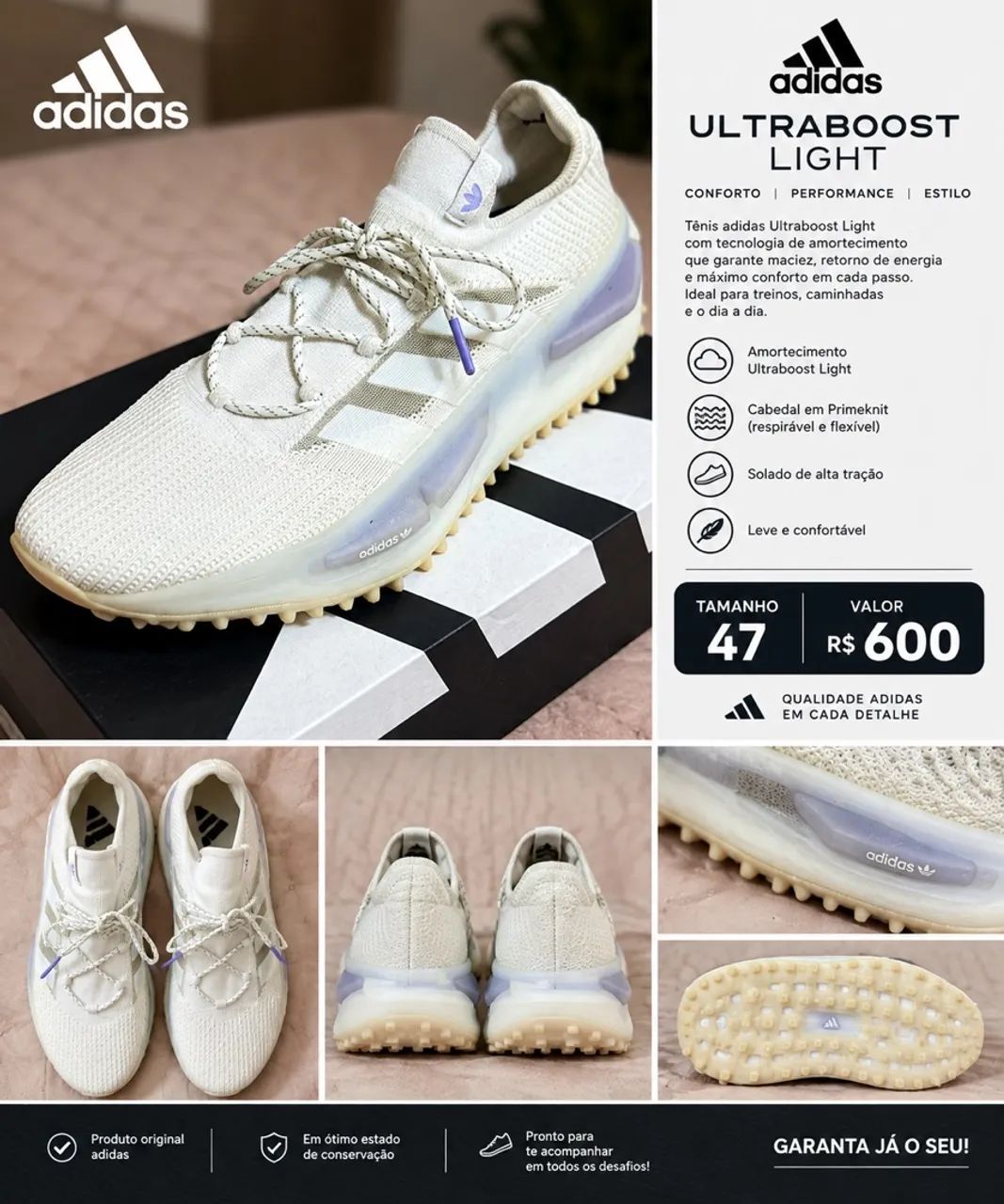 Tênis Adidas Ultraboost Light 47