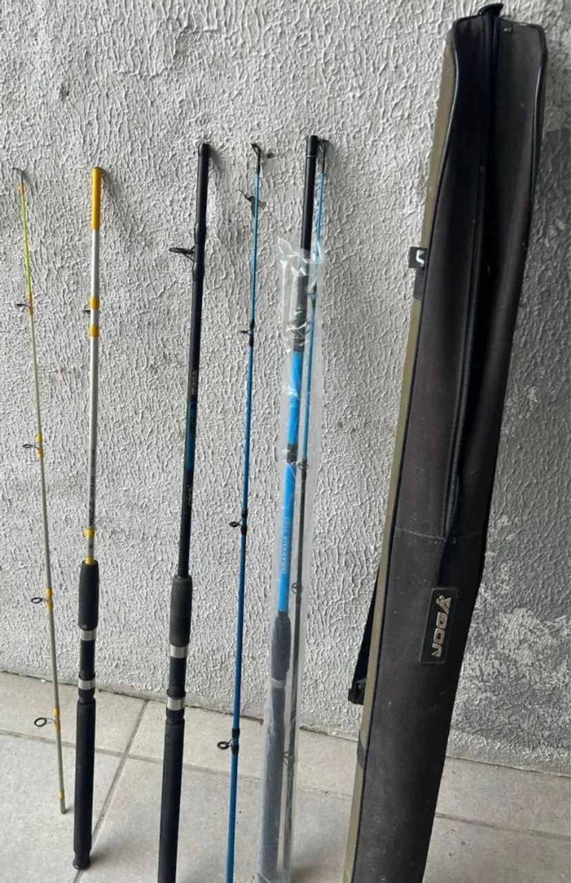 Três varas de 2.10, uma da saint 30 lbs, ultra albatroz, 30lbs  - Foto 3