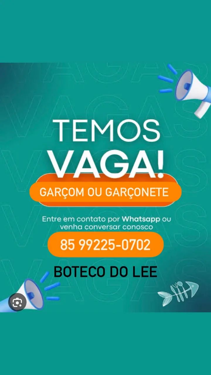 Vaga (Garçom ou Garçonete)