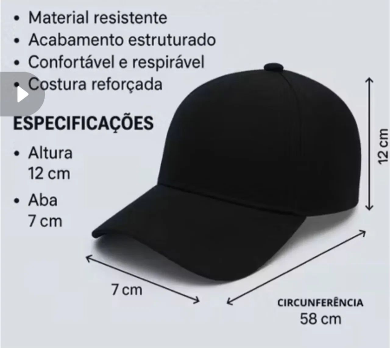 Boné preto 