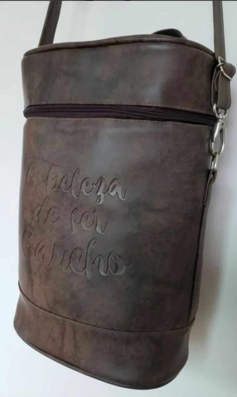 BOLSA DE COURO ESTILO MATEIRA  - Foto 2