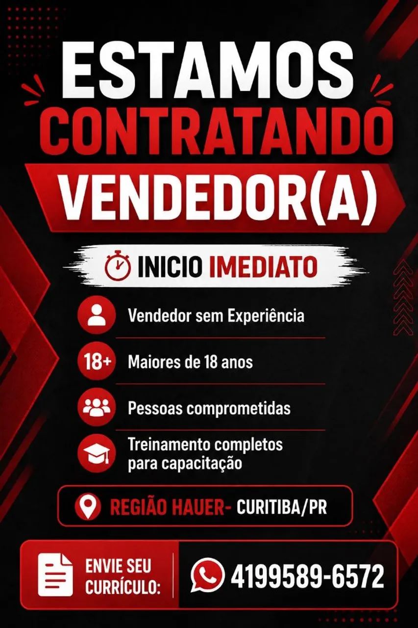 Vaga Vendedor(a)