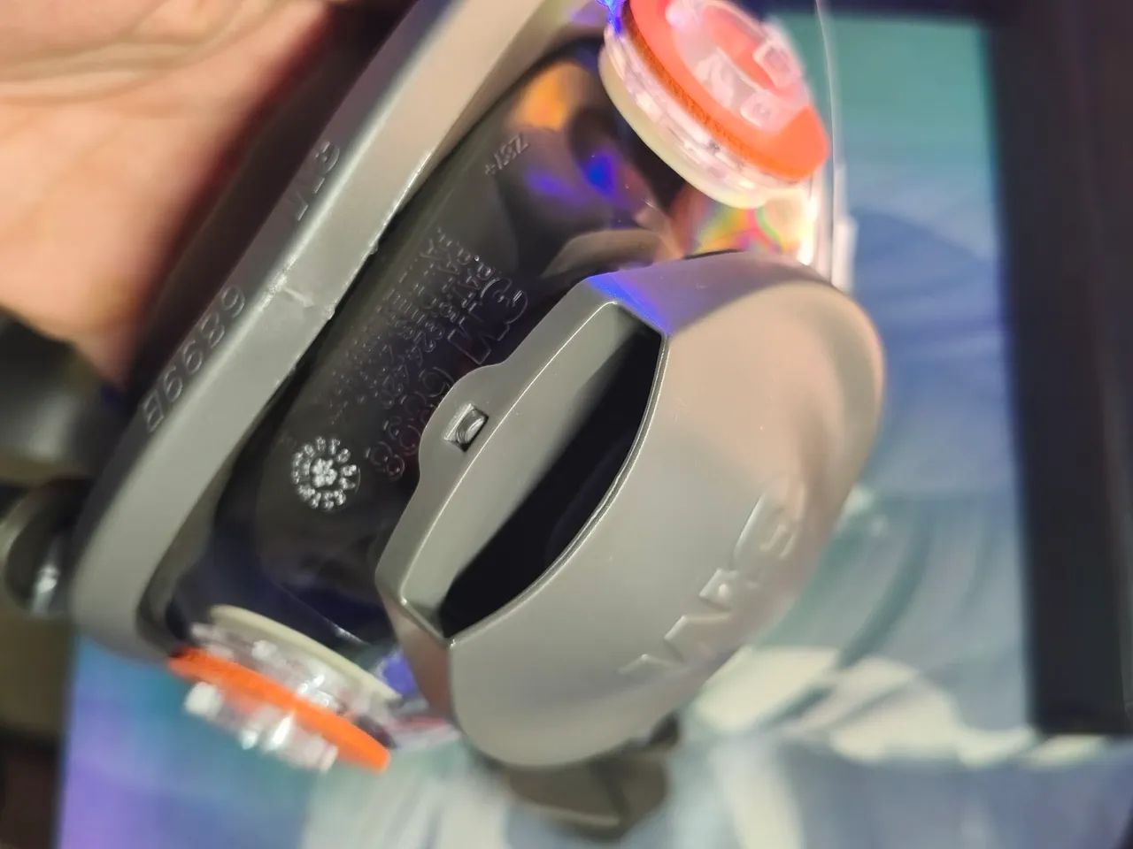 Máscara facial inteira 3m 6800 (nova) - Foto 4