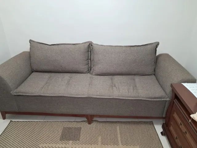 Sofá parma 3 lugares linho soft - Foto 2