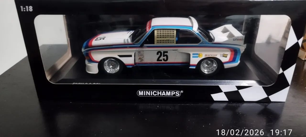 Miniatura BMW Heritage racing collection escala 1/18