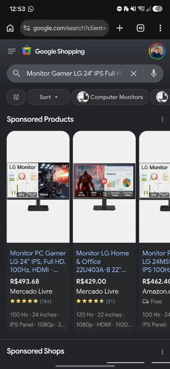 Monitor LG 24" 100hz - Foto 2