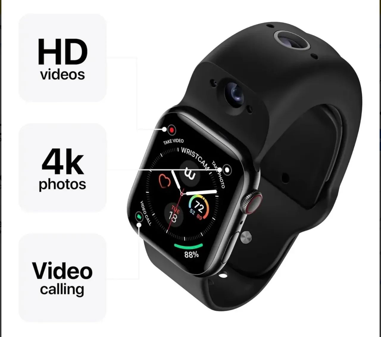 Wristcam Pulseira Inteligente Com Câmera Para Apple Watch - Foto 3