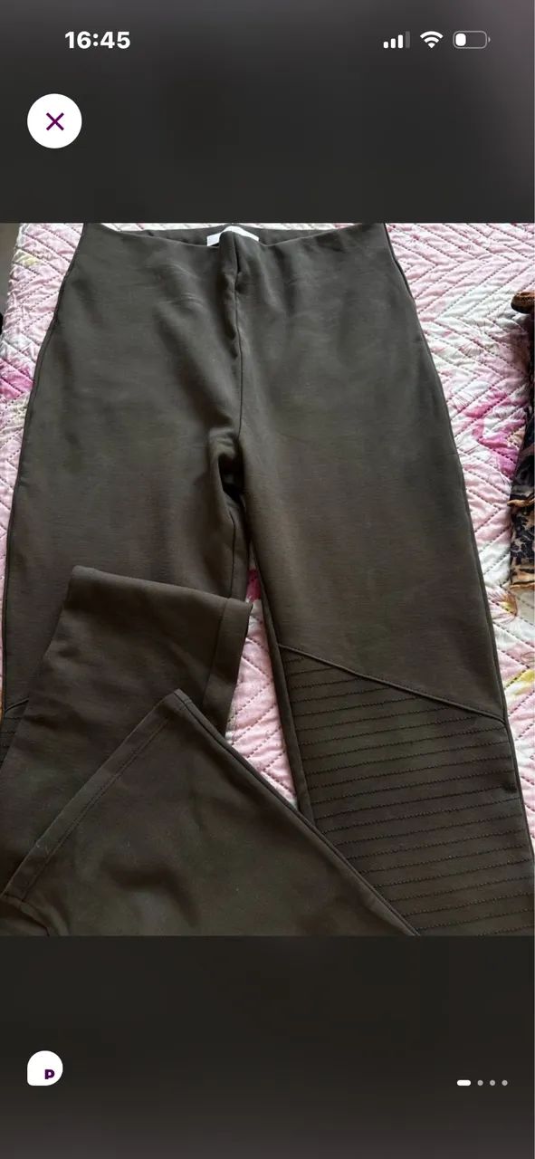 Calça verde musgo lez a lez 