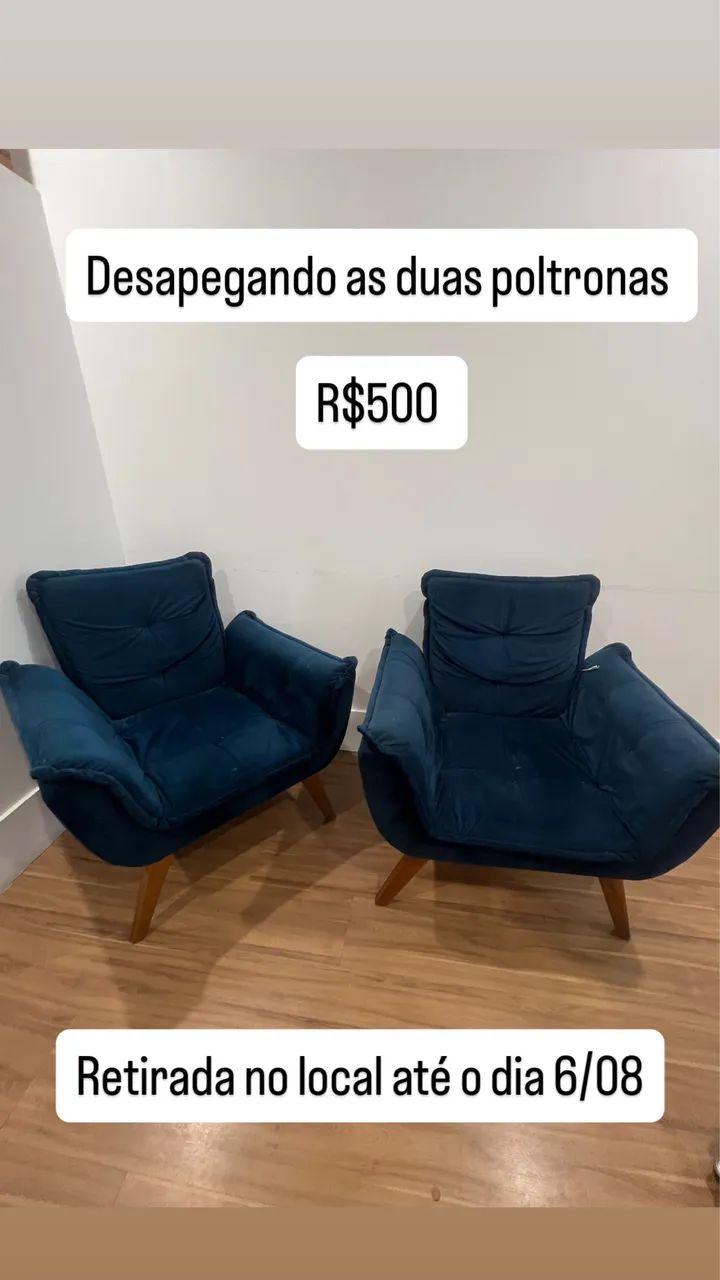 2 Poltronas por R$450
