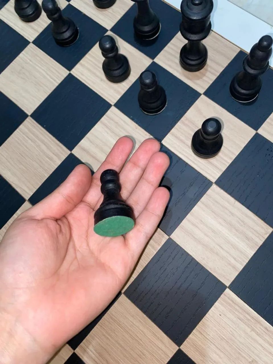 Jogo de xadrez em madeira - Foto 3