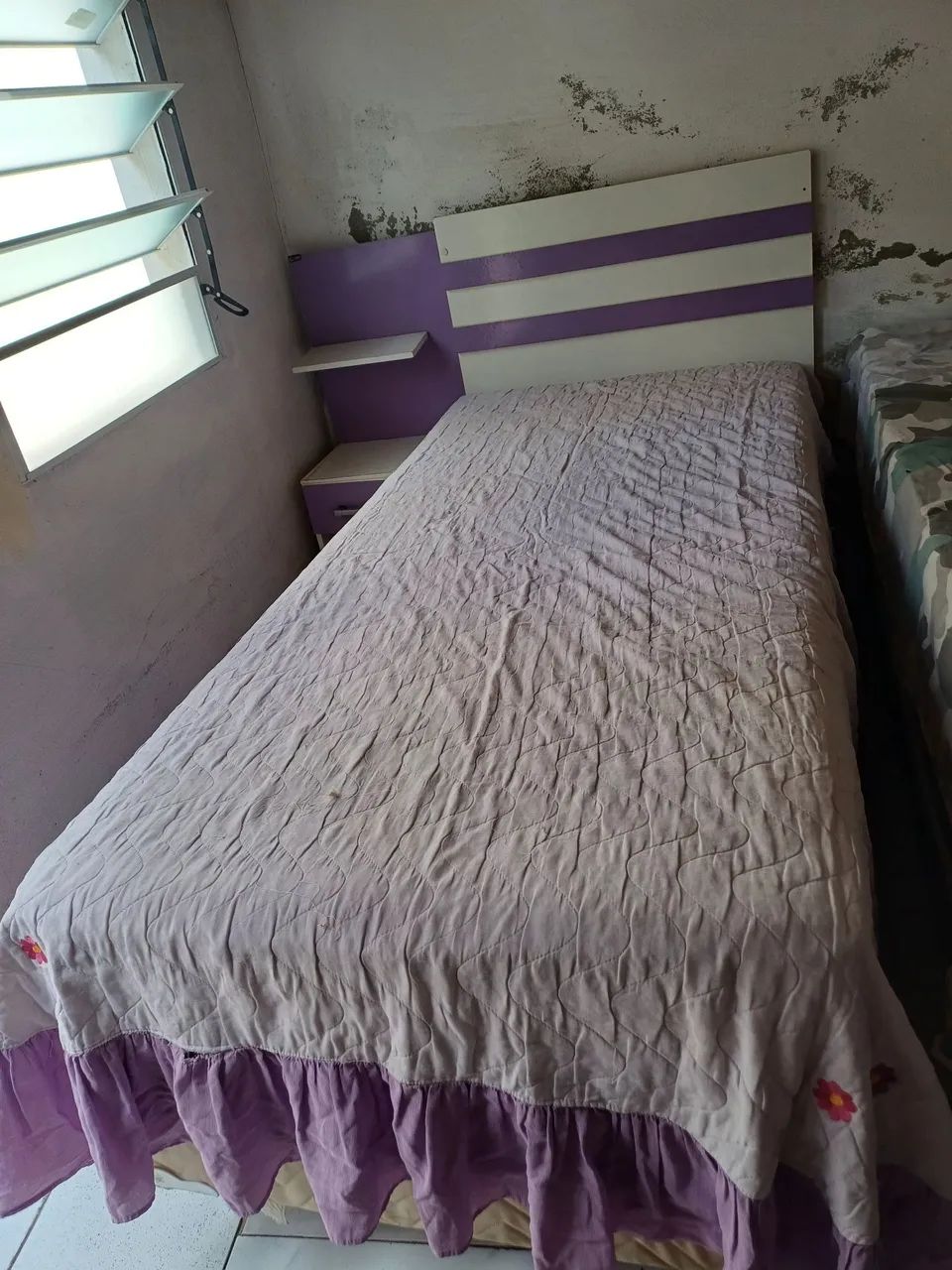 Cama Box Solteiro C/ cabeceira 