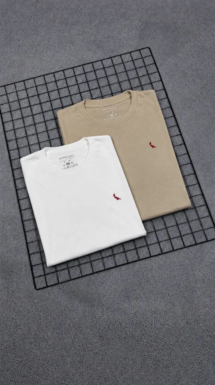 CAMISA RESERVA BRANCA/MARROM