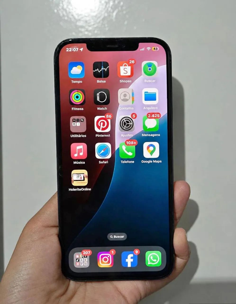 iPhone 12 pro Max 256 gb . Com todos os acessórios funcionando perfeitamente.
