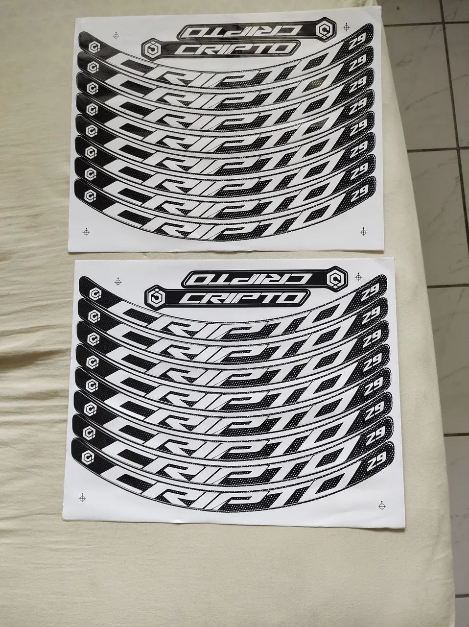 Adesivo cripto de bicicleta aro 29