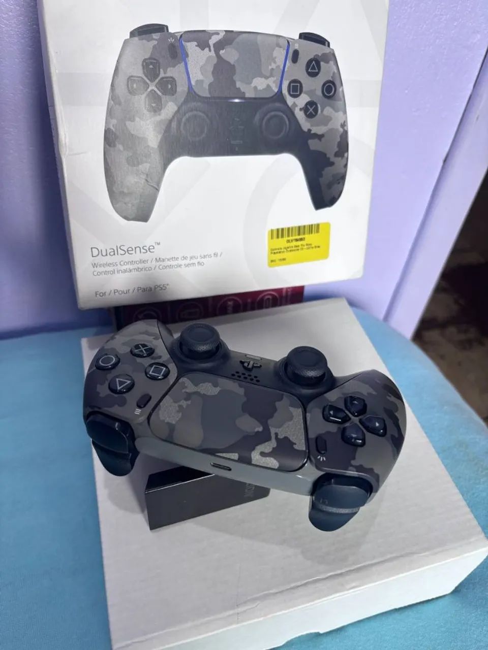 Controle PS5 Camuflado - Com caixa - Foto 2