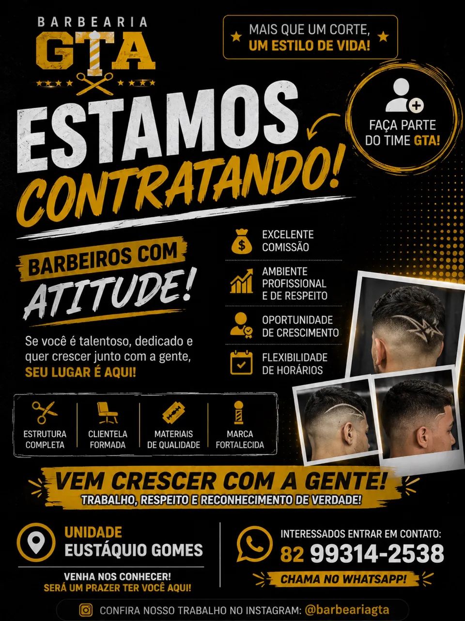 Contrata-se barbeiros 