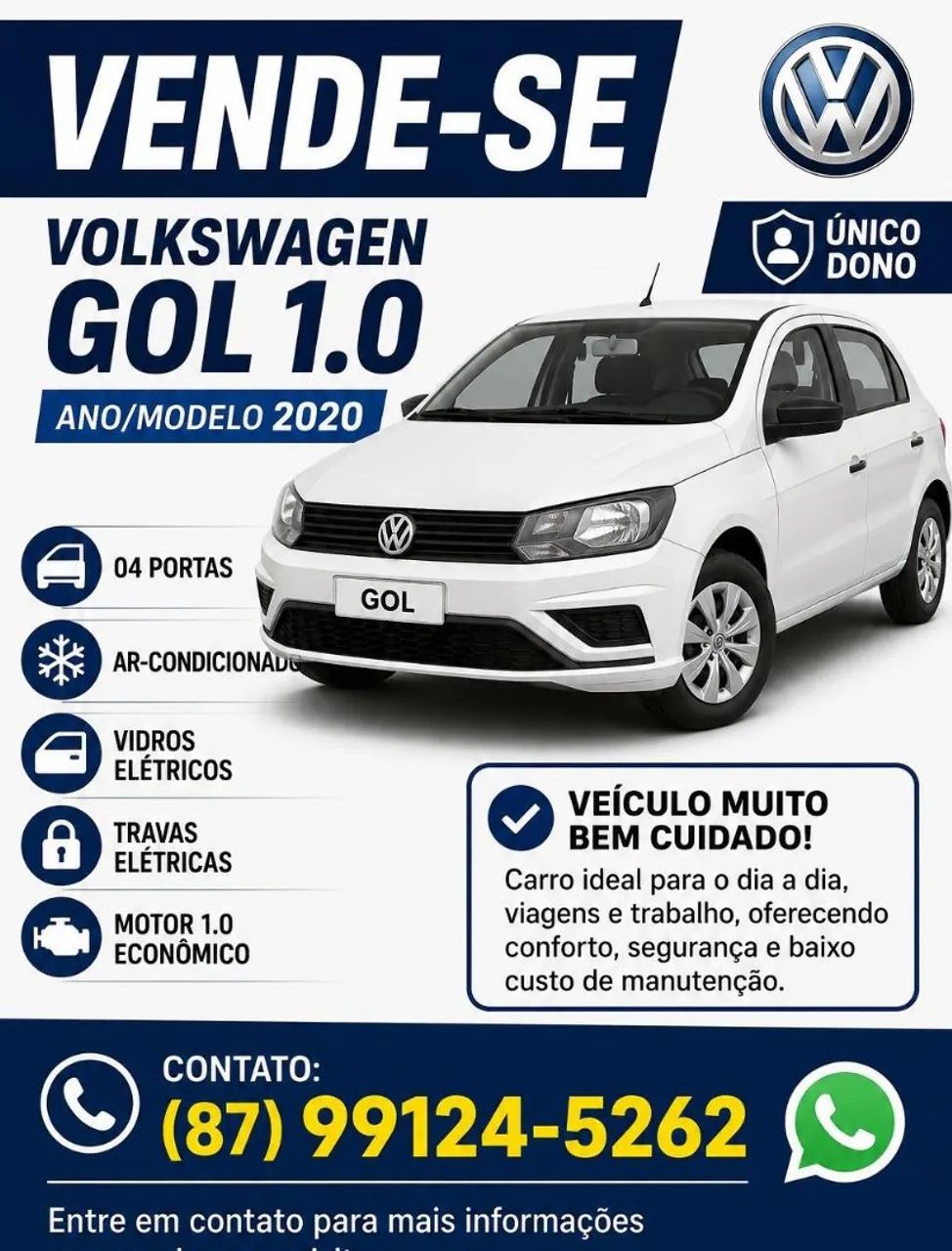Volkswagen Gol Gol 1.0 Flex 12V 5p 2020