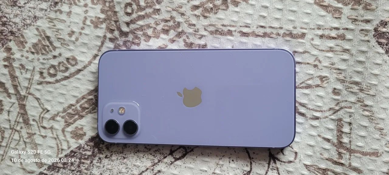 Iphone 12 64gb bateria 80% roxo semi novo  - Foto 4
