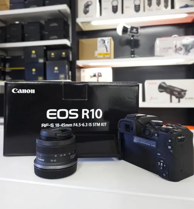 Câmera Cânon Eos R10 + Lente 18-45mm Nova Com NF  - Foto 2