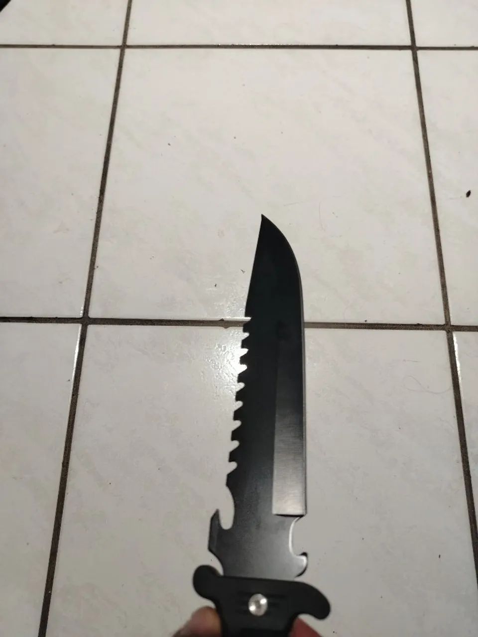 Faça Tática aço inox preta.  - Foto 3