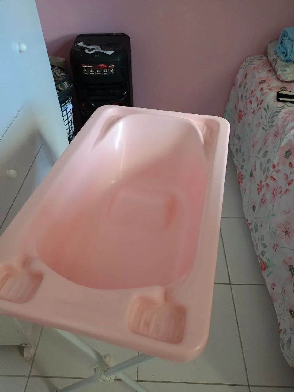 Banheira com suporte e encosto para bebê  - Foto 4