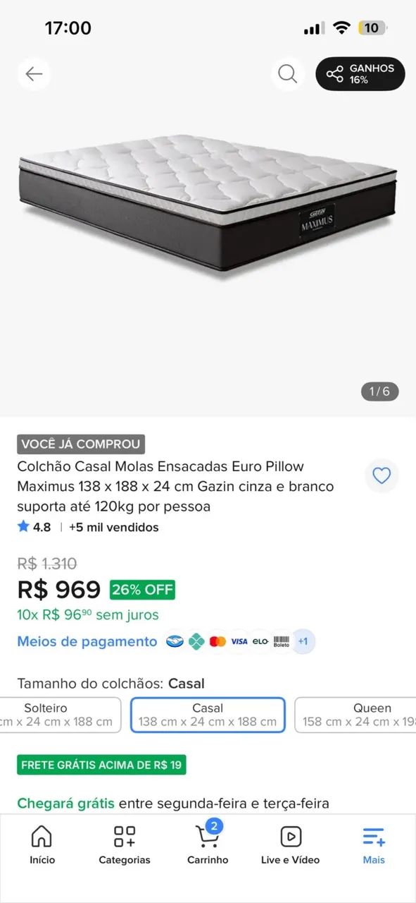 Cama de casal - Foto 4
