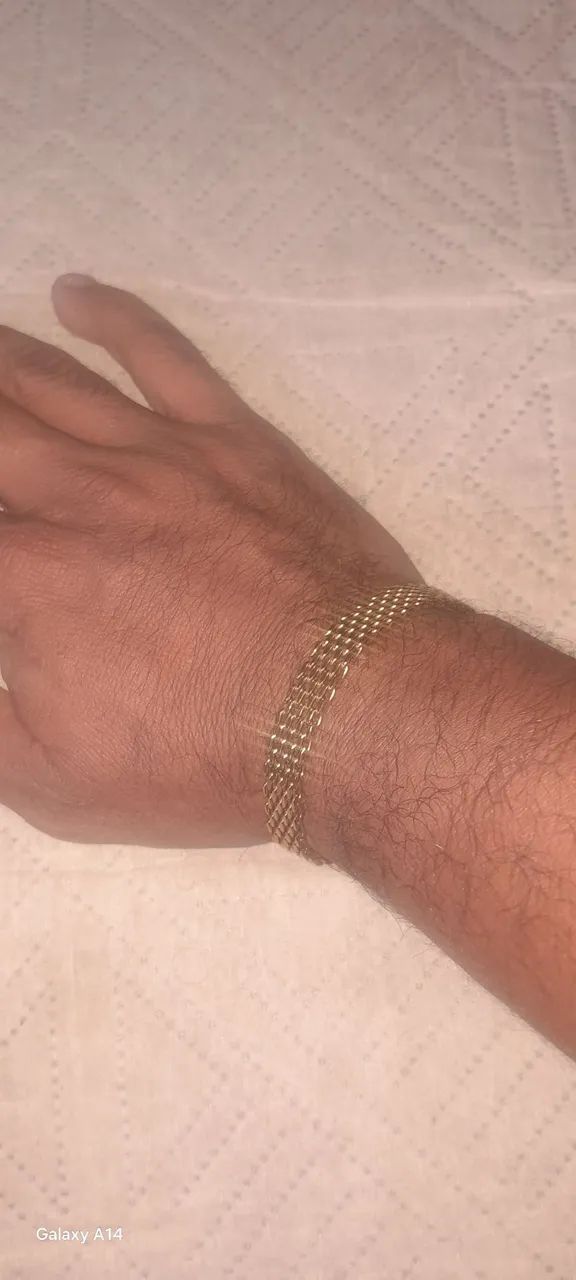 Pulseira de moeda antiga de ouro 