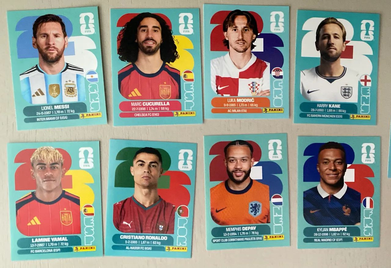 Figuras da copa exclusivas 