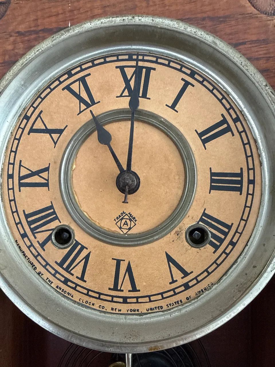 Relógio de Pêndulo Antigo Ansonia Clock Co. 65581362635651123